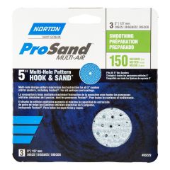 Abrasive Multi-Air Cyclonic Discs, 5" - Grit 150 - 3/Pkg