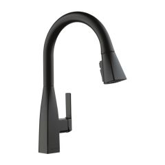 Robinet d'évier avec bec rétractable Xander, noir