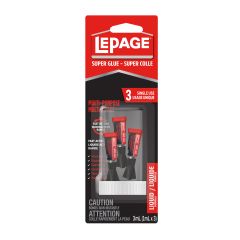 Multi-Purpose Liquid Super Glue - 1 ml - 3/Pkg