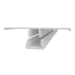 PVC H Channel Adjustable Snap-in Trim Kit - White - 1/2" x 10'