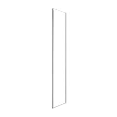 Panneau de retour de douche, Camilla, verre clair, 32" x 78,74", chrome