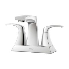 Robinet de lavabo Karci, 2 poignées, chrome poli, entraxe de 4"