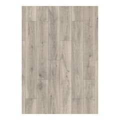 Plancher laminé, AC4, 8 mm, Euro, chêne volcano, 8" x 51"