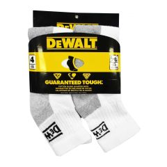 Chaussettes de coton, blanc, 4/pqt