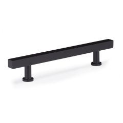 Square Bar Metal Pull - 128 mm - Matte Black