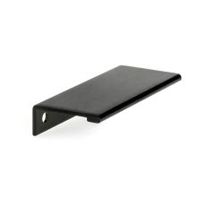 Contemporary Aluminum Edge Pull - 80 mm - Brushed Black