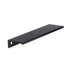 Contemporary Aluminum Edge Pull - 128 mm - Brushed Black