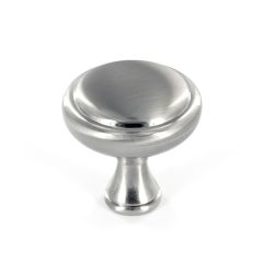 Classic Mushroom Metal Knob - Brushed Nickel