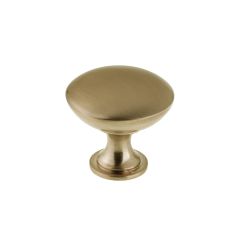 Flared Base Contemporary Metal Knob - Champagne Bronze
