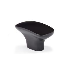 Oval Contemporary Metal Knob - Matte Black
