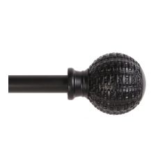 Decorative Rod - Textured Ball - Black - 24"-48"