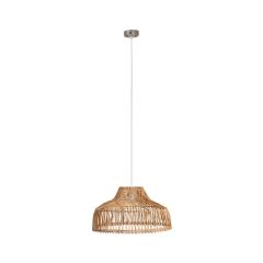 Luminaire suspendu avec abat-jour en rotin, 40 cm
