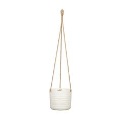 Cache-pot suspendu, laine douce, 14 cm