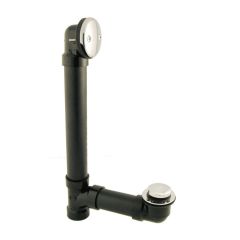 ABS Waste & Overflow with Clicker Stopper (Tip Toe) - Chrome