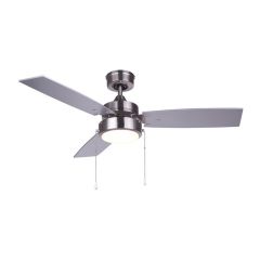 Ventilateur de plafond, Wallis, 42", nickel brossé