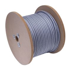 Nylon Double Diamond Braid Marine Anchor Line - White - 3/8" x 300'