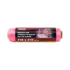 Twisted Polypropylene Mason's Line - Spool - Pink - #18 x 215'