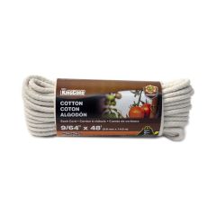 Smooth Braid Cotton Rope - Natural - 9/64" x 48'