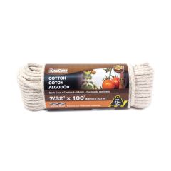 Smooth Braid Cotton Rope - Natural - 7/32" x 100'