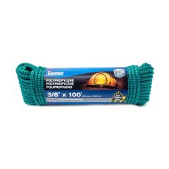 Corde à 32 brins de polypropylène tressée en losange, chute d'eau, 3/8" x 100'