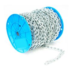 Twist Link Machine Chain - 2/0 - Zinc - 3/16" x 100'