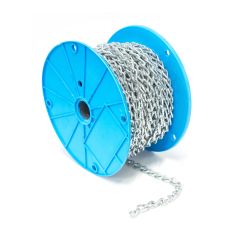 Twist Link Machine Chain - # 4 - Zinc - 1/8" x 100'