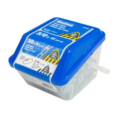 Chaîne Tenso pour machine à maillon torsadé, fini zinc, 3/0 - 0,15" x 15'