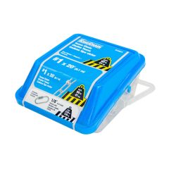 Chaîne Tenso pour machine à maillon torsadé, fini zinc, 1/0 - 0,1" x 20'