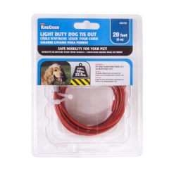 Câble d'attache pour chien de moins de 50 lbs, 20'