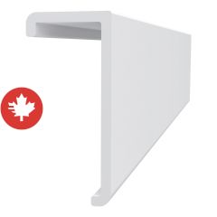 SlatWall Upper Molding - White - 8'