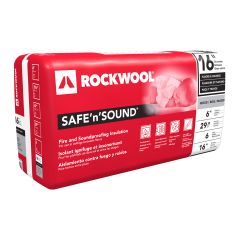Stone Wool Fire & Sound Insulation Batts – 6" x 15.25" x 47"