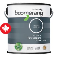 Boomerang Recycled Paint - Velvet Finish - Thunder - 3.78 l