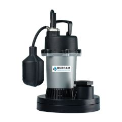 Pompe puisard submersible thermoplastique et zinc 1/3 CV, 115V