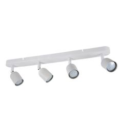 Rail d'éclairage directionnel à 4 lumières Sullivan, blanc, 22 5/6" x 5 1/8"