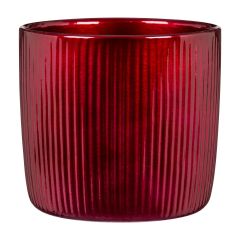 Cache-pot en céramique, bordeaux, 13 cm
