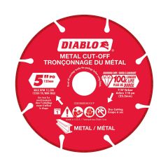 Diamond Cut-Off Wheel for Metal - 5"