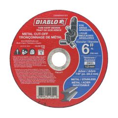 Cut-Off Grinder Wheel for Metal -  6" x 0.045" x 7/8"