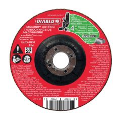 Cut-Off Grinder Wheel for Masonry - 4" x 1/8" x 5/8"
