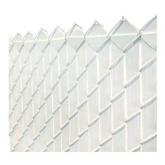 Vertical Privacy Slat for Link Fence - 4' - White - 80/Pkg