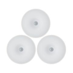 Rondelle DEL pour sous-comptoir, 0,8 W, 80 lm, blanc, 3/pqt