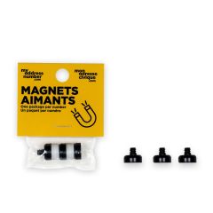 Magnets for Numbers, My Address Number - Black - 3/Pkg