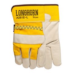Longhorn Leather Gloves - Large