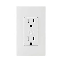 Smart Double Socket Tamper – Wi Fi – White – 15 A