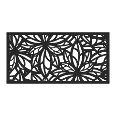 Decorative Pane - Black Freesia - 2' x 4