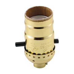 Socket For Indoor Use - Push-In - Brass - 660 W 250 V - Medium Base