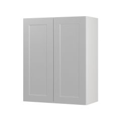 Wall Cabinet 2 Doors - Shaker - Grey - 24" x 30" x 12 1/2"