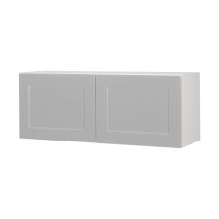 Wall Fridge Cabinet 2 Doors - Shaker - Grey - 36" x 14" x 12 1/2"