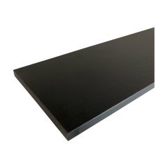 Tablette en mélamine, noir, 12" x 36"
