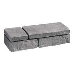 Muret, Twonsend, gris, 16" x 5 3/4" x 4"