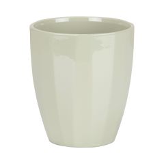 Cache-pot à orchidée, céramique, vert, 14 cm